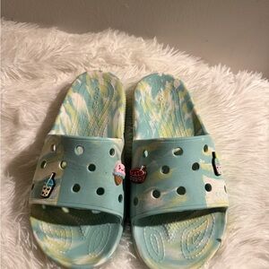 Crocs Women Aqua Slide Sandals Size 10
